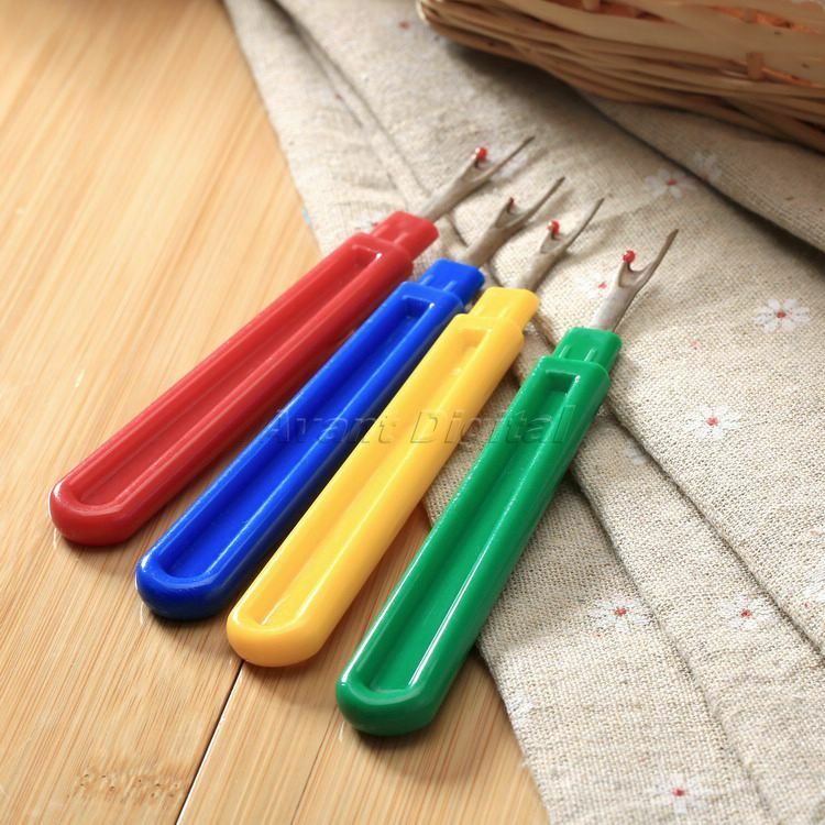 1pcs Seam Ripper Stitch Ripper Unpicker Craft Cutter Plastic Handle Sewing Tools