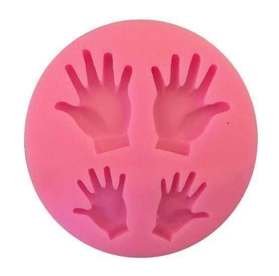 DIY Halloween 4 hand liquid silicone cake decorating baking mold