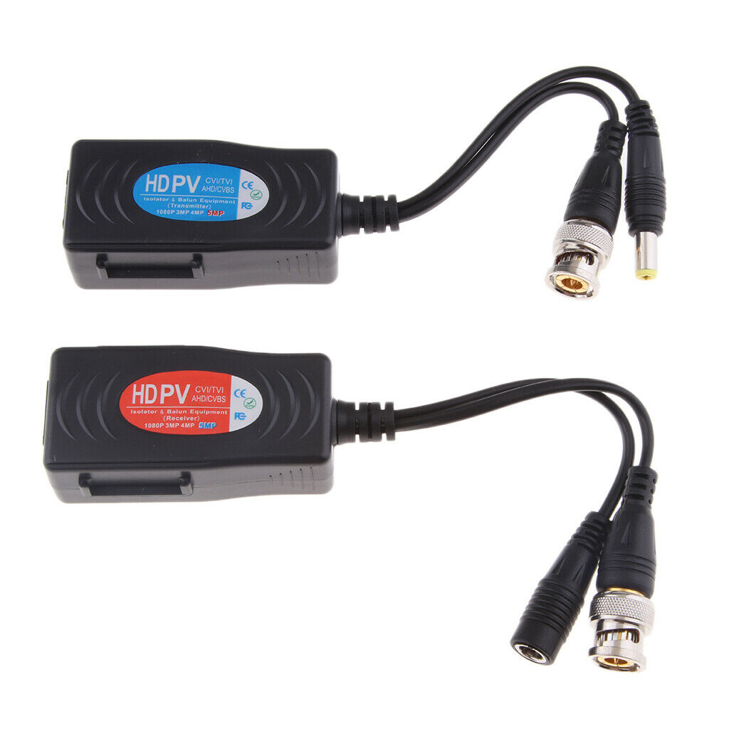2Piece HD Video Audio Power Balun Transmitter/Transceiver