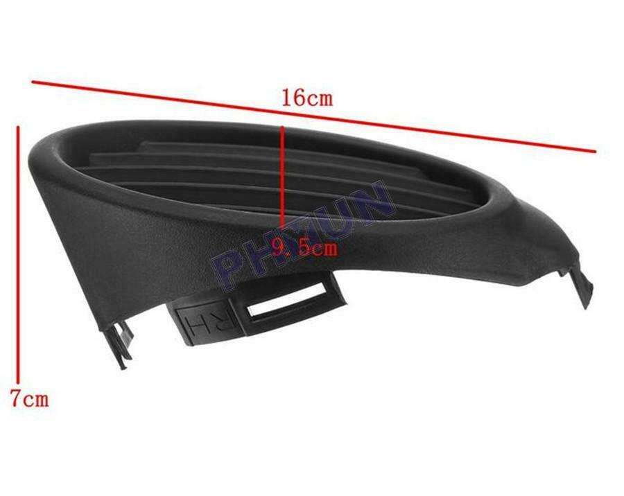2x Front Fog Light Cover Vent Grille For Ford Focus 2012 2013 2014 Black ABS