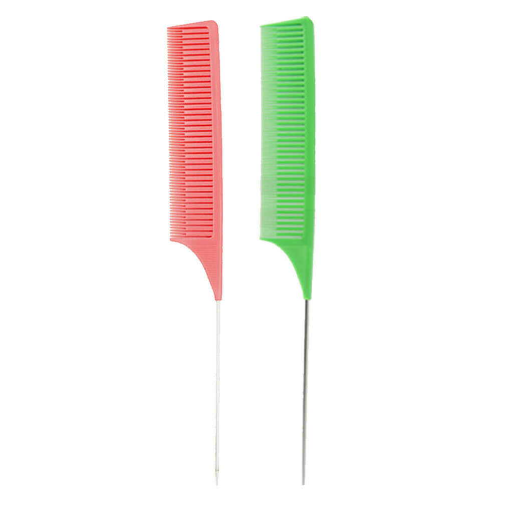 2Pcs/set Weaving Highlighting Foiling Hair Comb Highlight Styling Combs