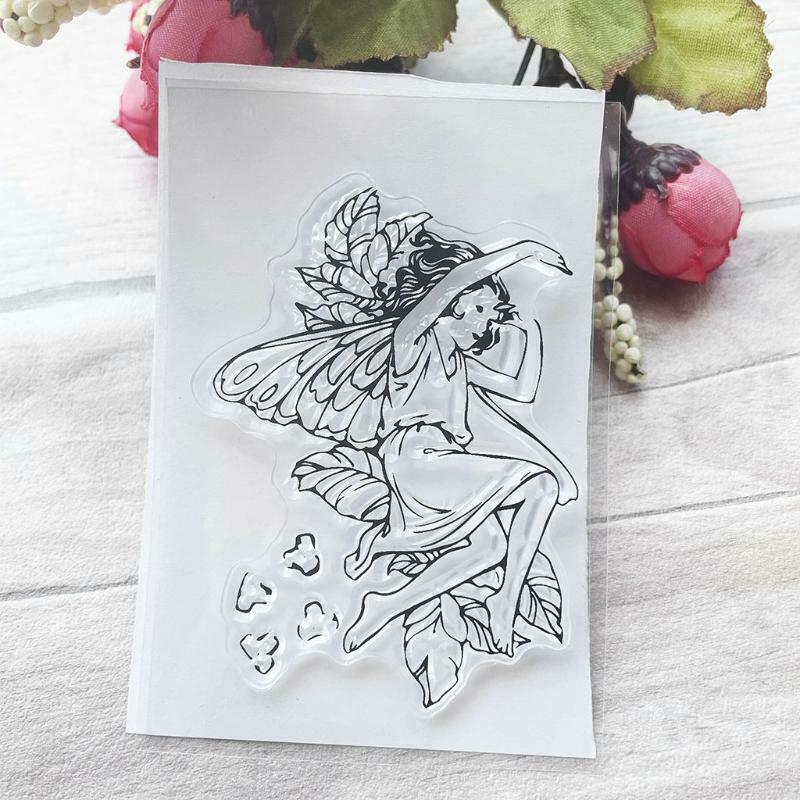 Butterfly Fairy Silicone Clear Seal Stamp DIY Scrapbooking Embossing Photo Album