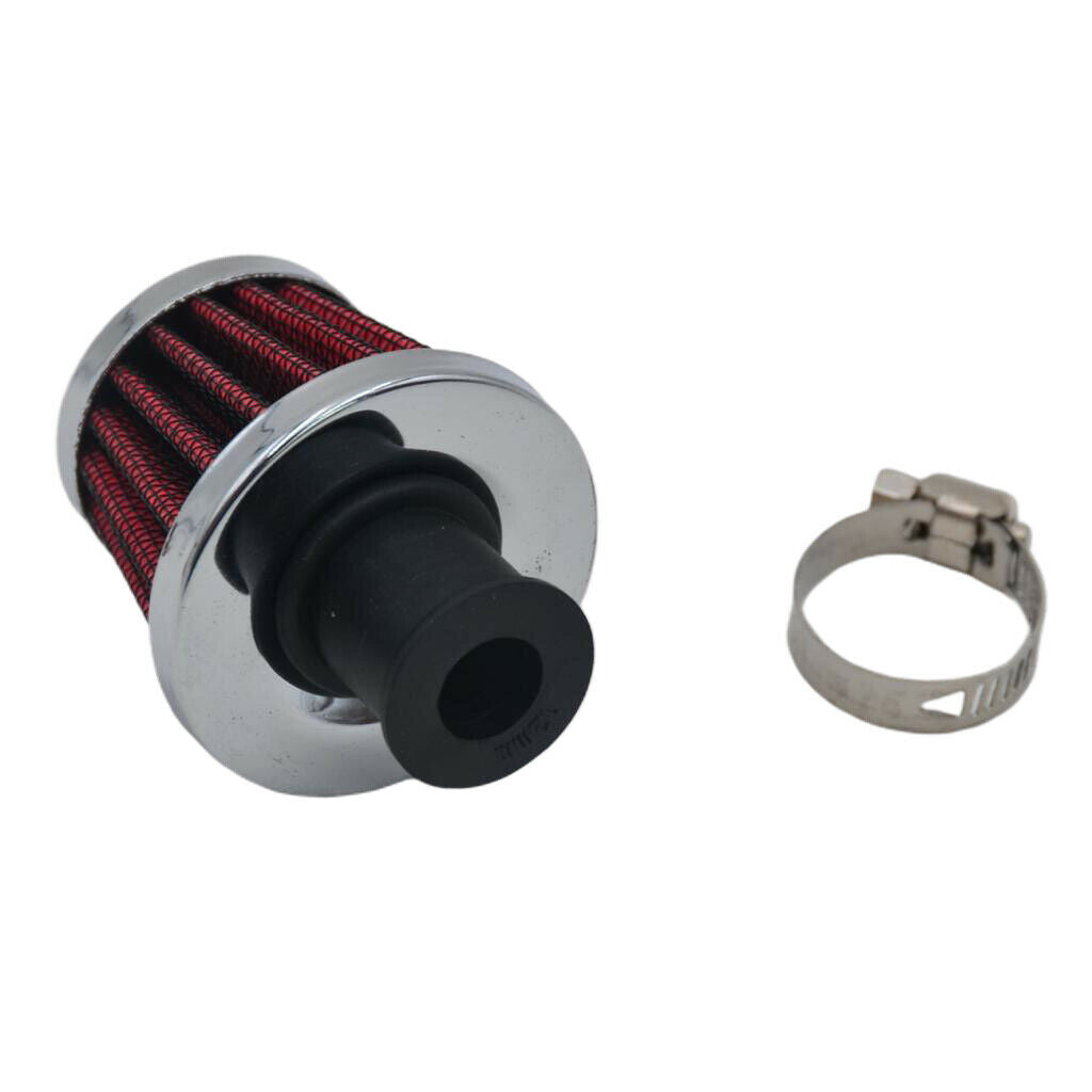 12mm Air Intake Filter Kit Crank Case Vent Cover Breather High Quality