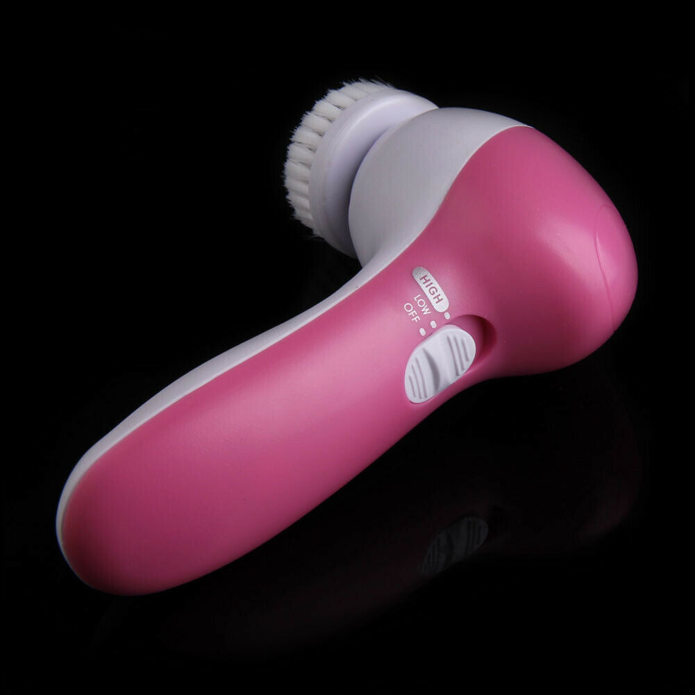5 IN 1 SKIN CARE MASSAGER - BEAUTY FACE WASH SCRUBBER ELECTRIC CLEANSER BRUSH  @