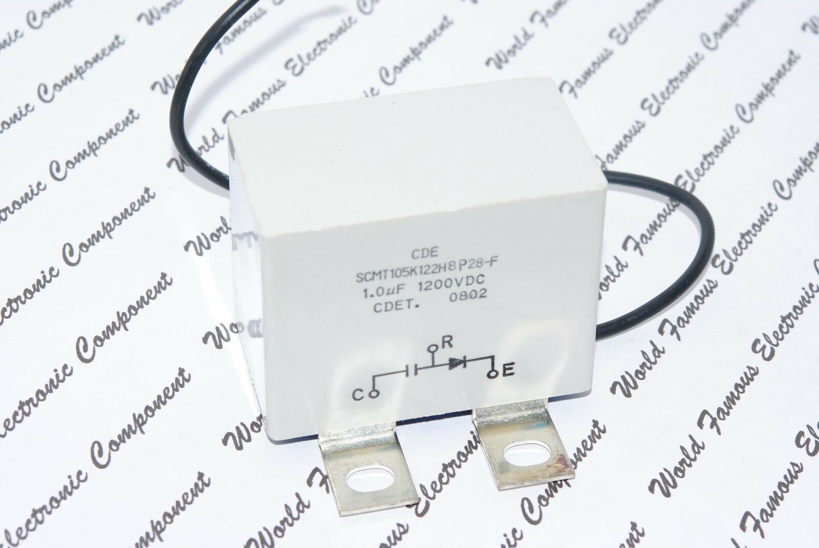 1pcs - CDE 1uF (1µF) 1200V IGBT Snubber Capacitor-SCMT105K122H8P28-F
