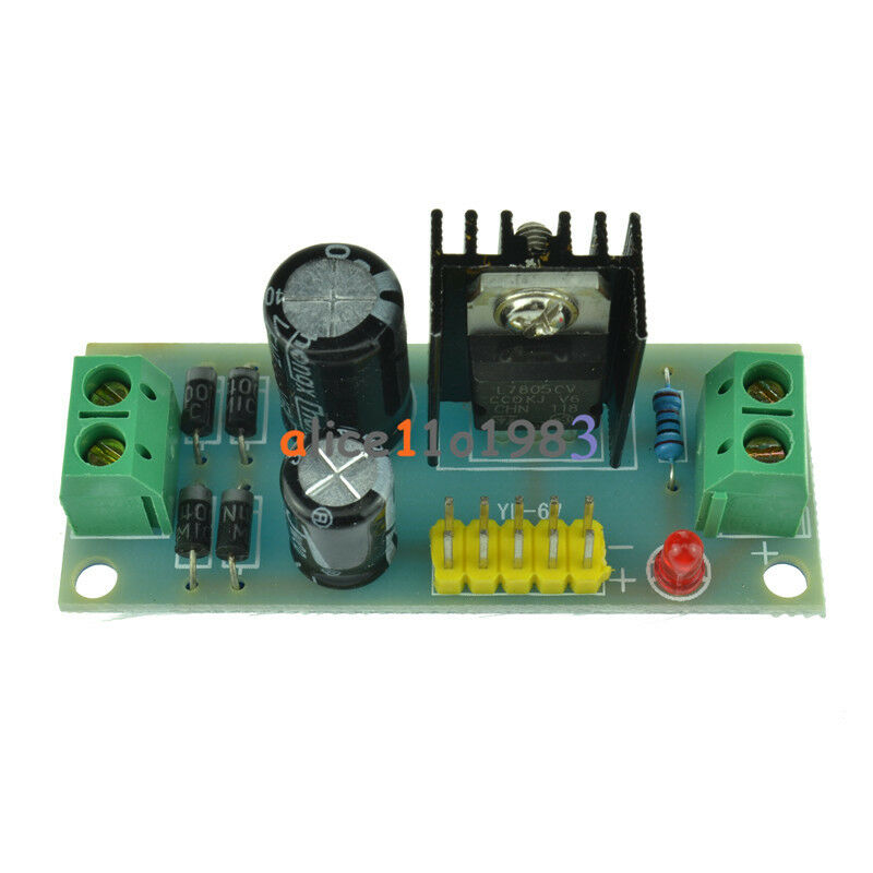 L7805 LM7805 Step Down Converter 7.5V-35V to 5V Regulator Power Supply Module