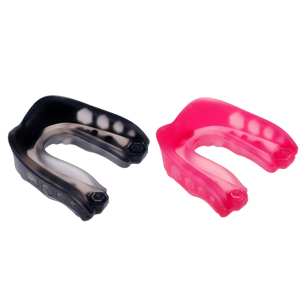 2Set Unisex Pro Mouth Guard Gum Shield Protector Boxing Sparring Sports