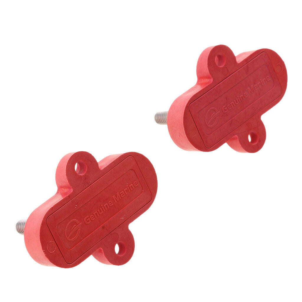 Red Marine 316 Stainless Steel Insulated Terminal Block Double Stud 10mm
