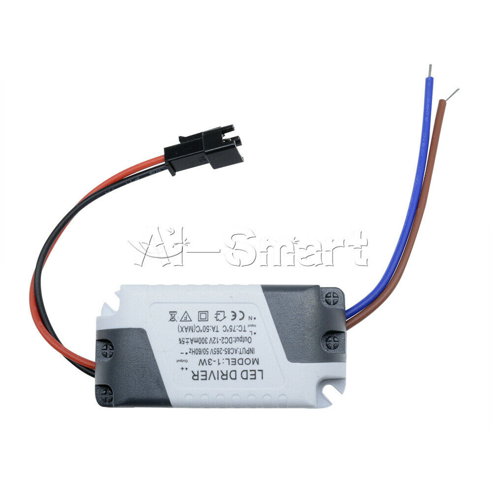 LED Electronic Transformer Smart Power Supply Driver 3X1W AC 85V-265V to DC 12V