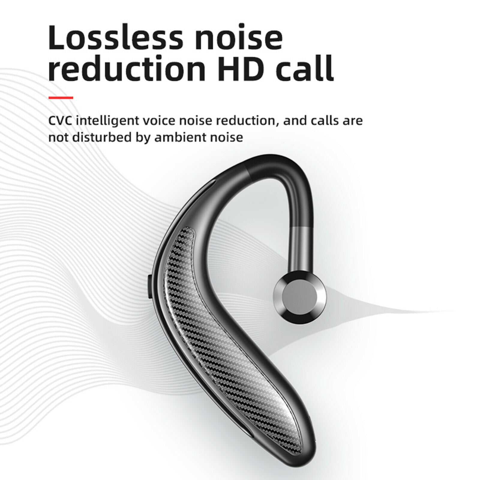 Wireless Bluetooth Headset Earpiece Waterproof for Cycling Gym Sport Indoor