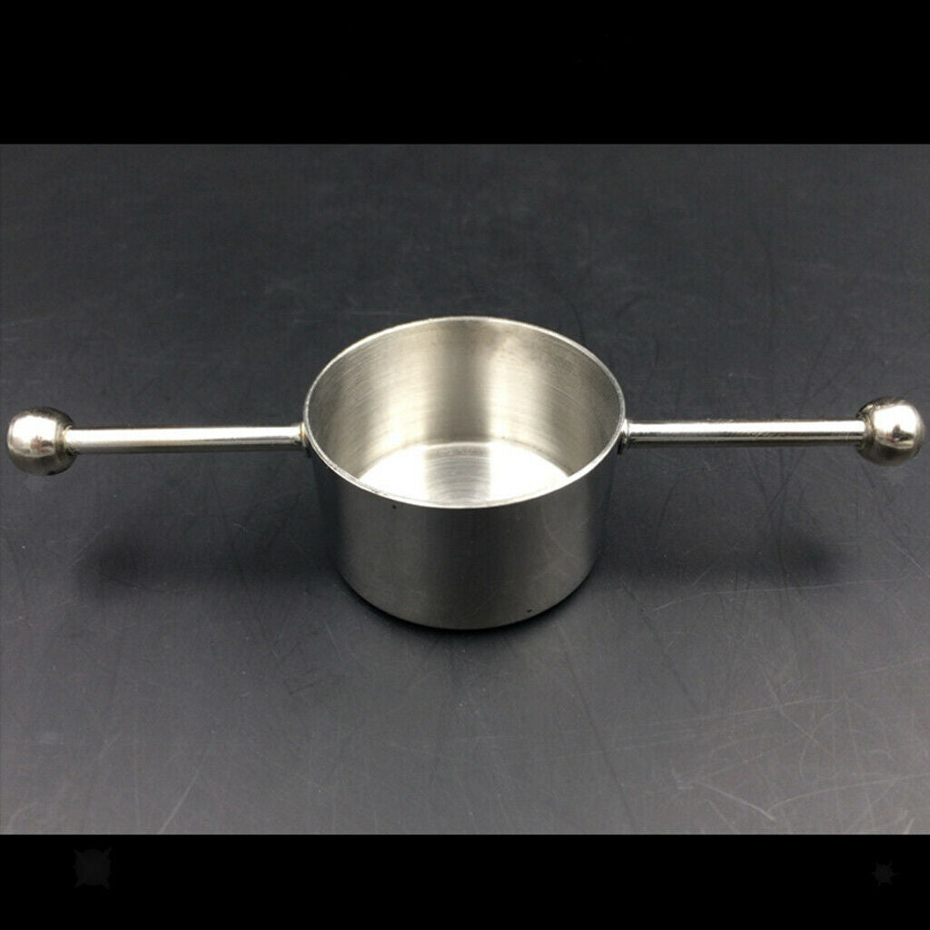 Single Stainless Steel Jigger Measurer with Two Handles Bartender Tool