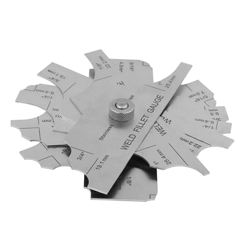 7 x MG-11 100x32MM Metal Weld Fillet Gages Set Welding Inspection Test Ulnar