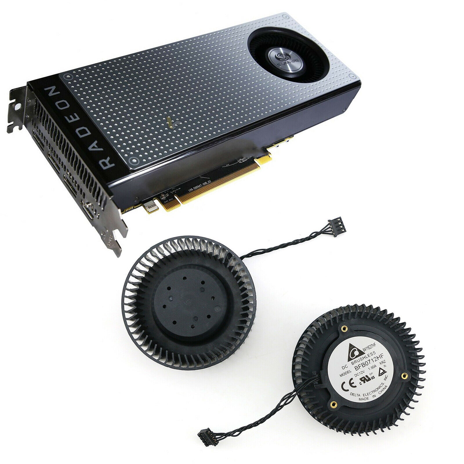 For SAPPHIRE RX580/570 RX480 470 470D Platinum Edition Cooling Fans Cooler