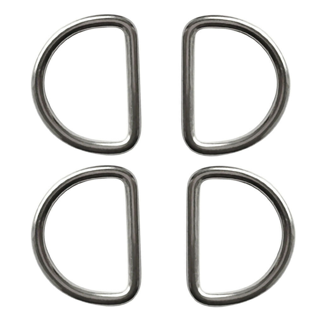 4Pc Scuba Choice Diving30mm Stainless Steel D-Ring Buckle Attachment Bridles