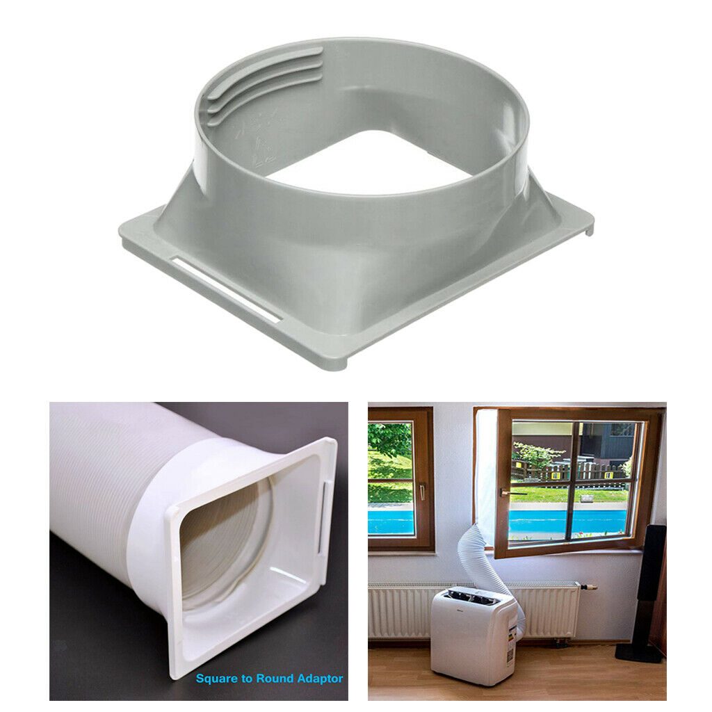 5.9 inch/6 inch Exhaust Hose Interface Adapter for Air Conditioner Square