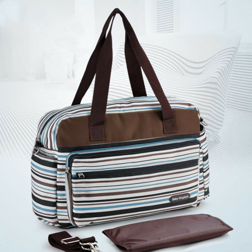 Waterproof Wearable Mummy Diaper Bag with Changing Pad Blue