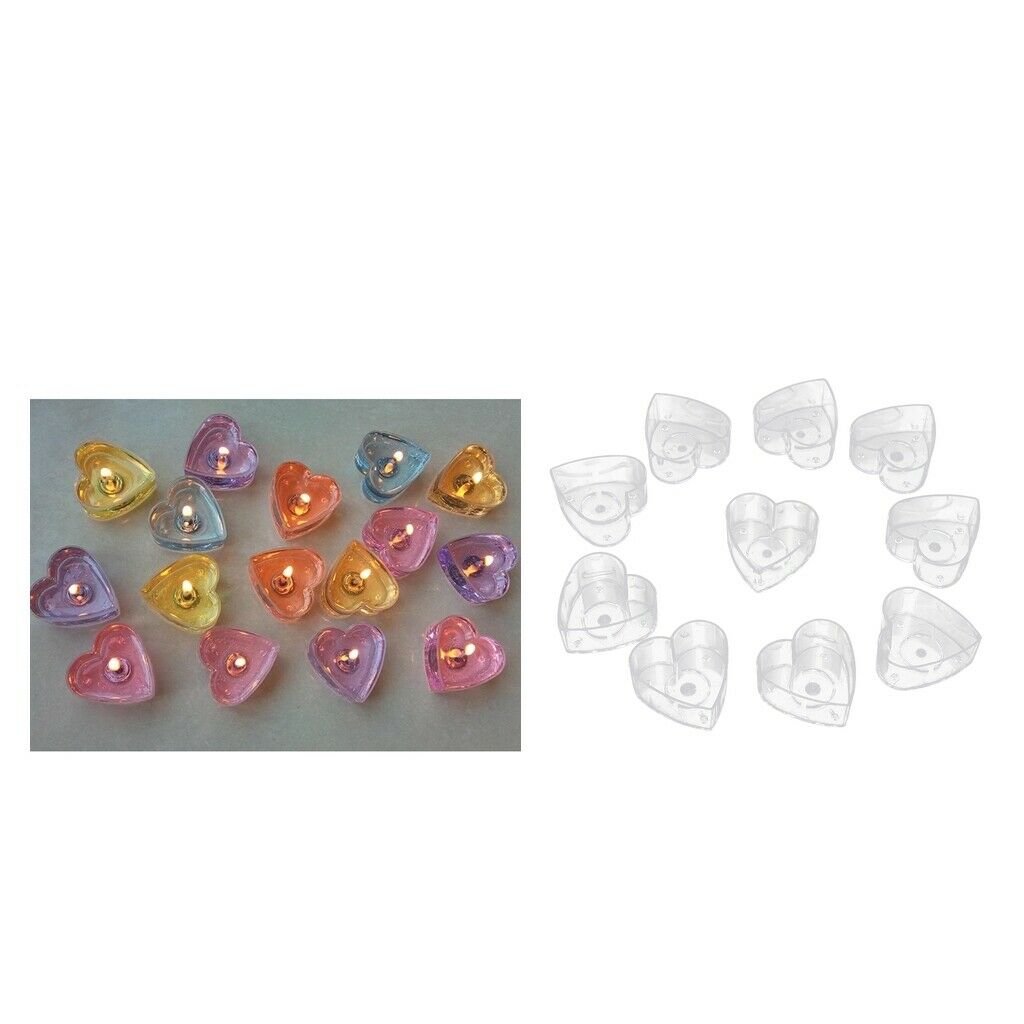 20pcs Transparent Butterfly Shape Tea Light Cups Wax Container Dating Decor