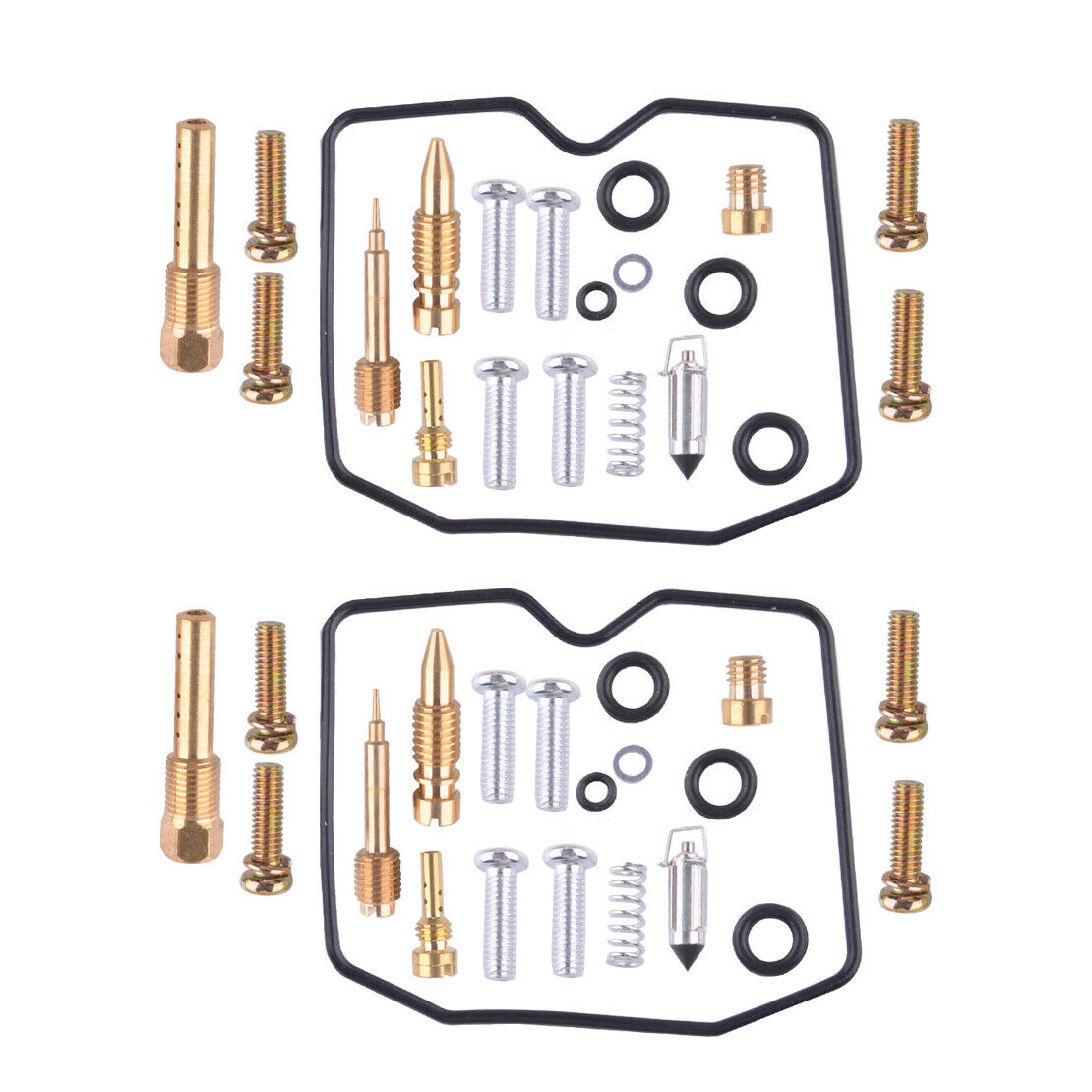 2sets Carburetor Repair Rebuild Kit Fit For Motorcycle Kawasaki KLR250 1987-2002