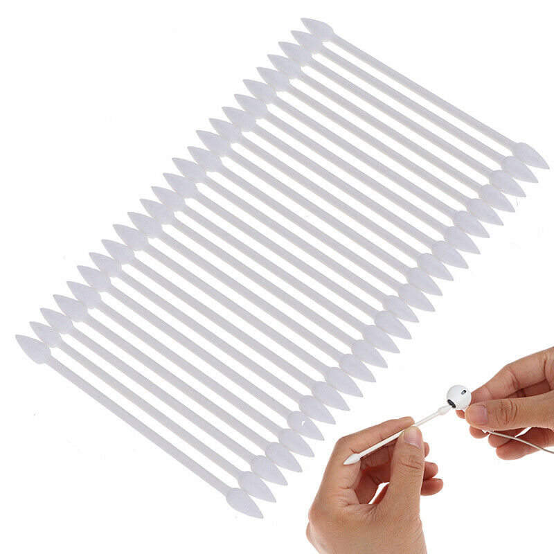 25Pcs Cotton Disposable Stick Cleaning Tool For Earphone Charge Port JCAUJ Kt