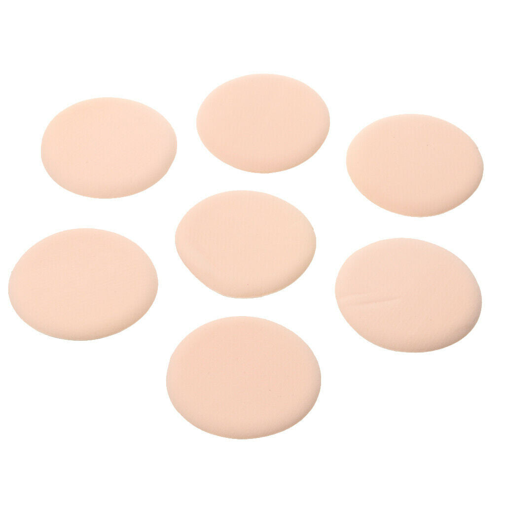 7pcs Beauty Makeup Powder Puff Pads Face Foundation Cosmetic Tool Nude color