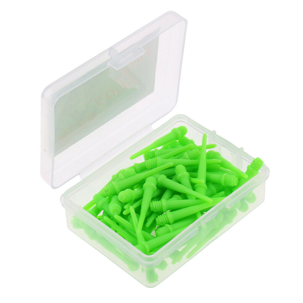 80 Pieces 2BA Soft Tip Points for Soft Tip Darts Electronic Darts Green