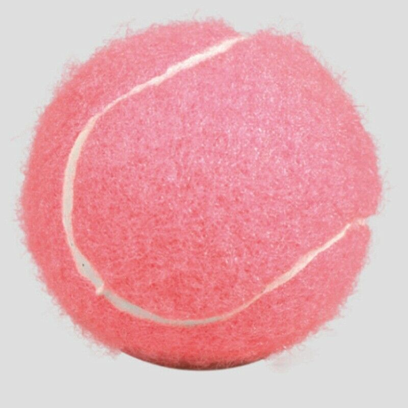 6Pcs Pack Pink Tennis Balls Wear-Resistant Elastic Training Balls 66mm LadieD8K8