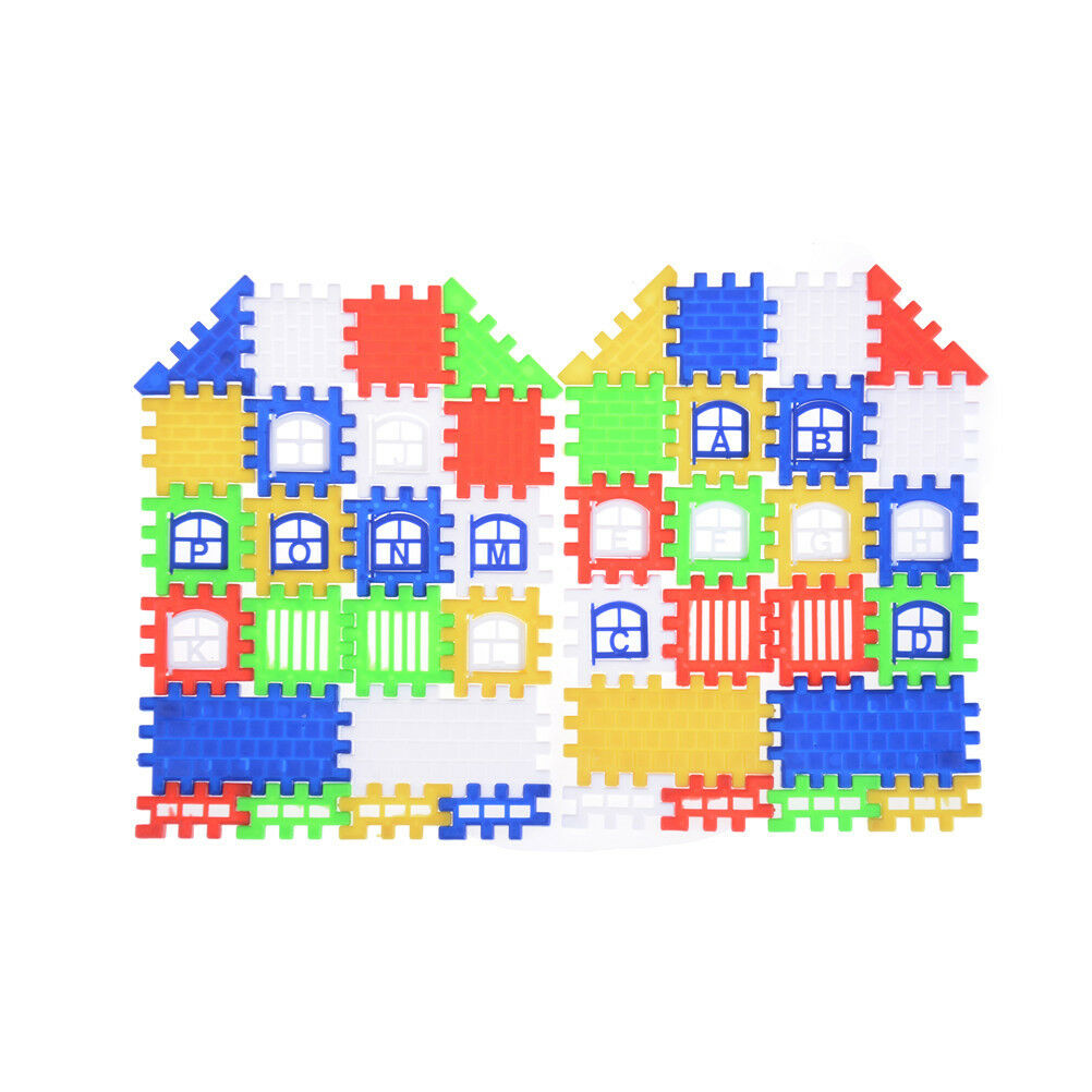 44pcs Baby Kids House Building Blocks Educational Learning ConstructionToyGiftBD