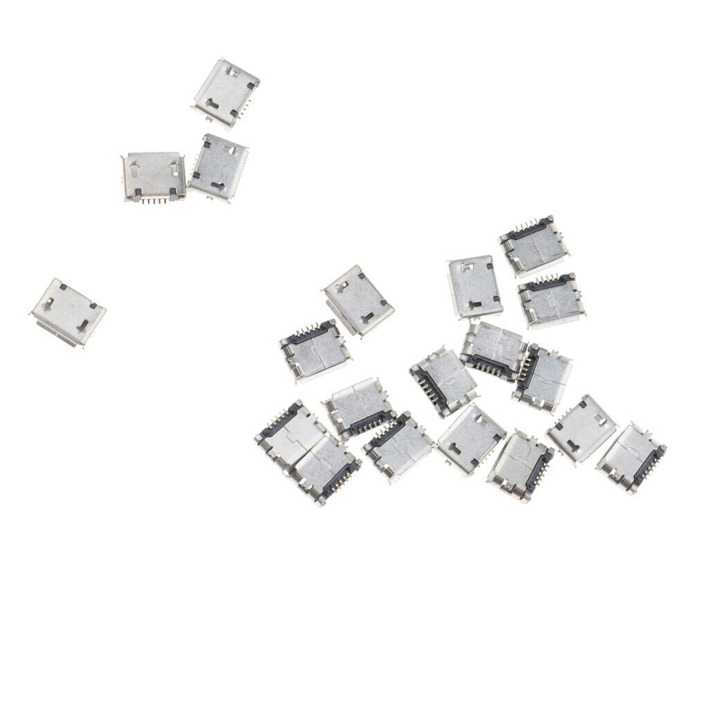 Pack of 20 Micro USB Type B Female Socket 5-Pin SMD SMT   Connector PCB