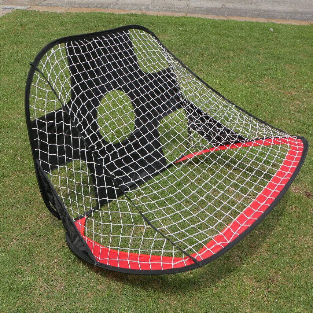 Foldable Portable   Up Target Training Football Soccer Goal Red