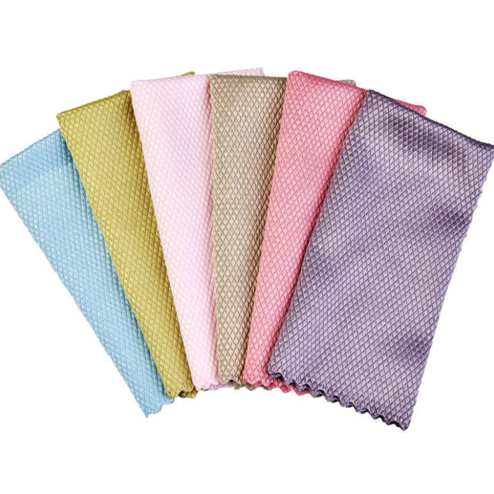 10* Fish Scale Cotton yarn Cleaning Cloths set Window Dish Washing Glass Kitchen