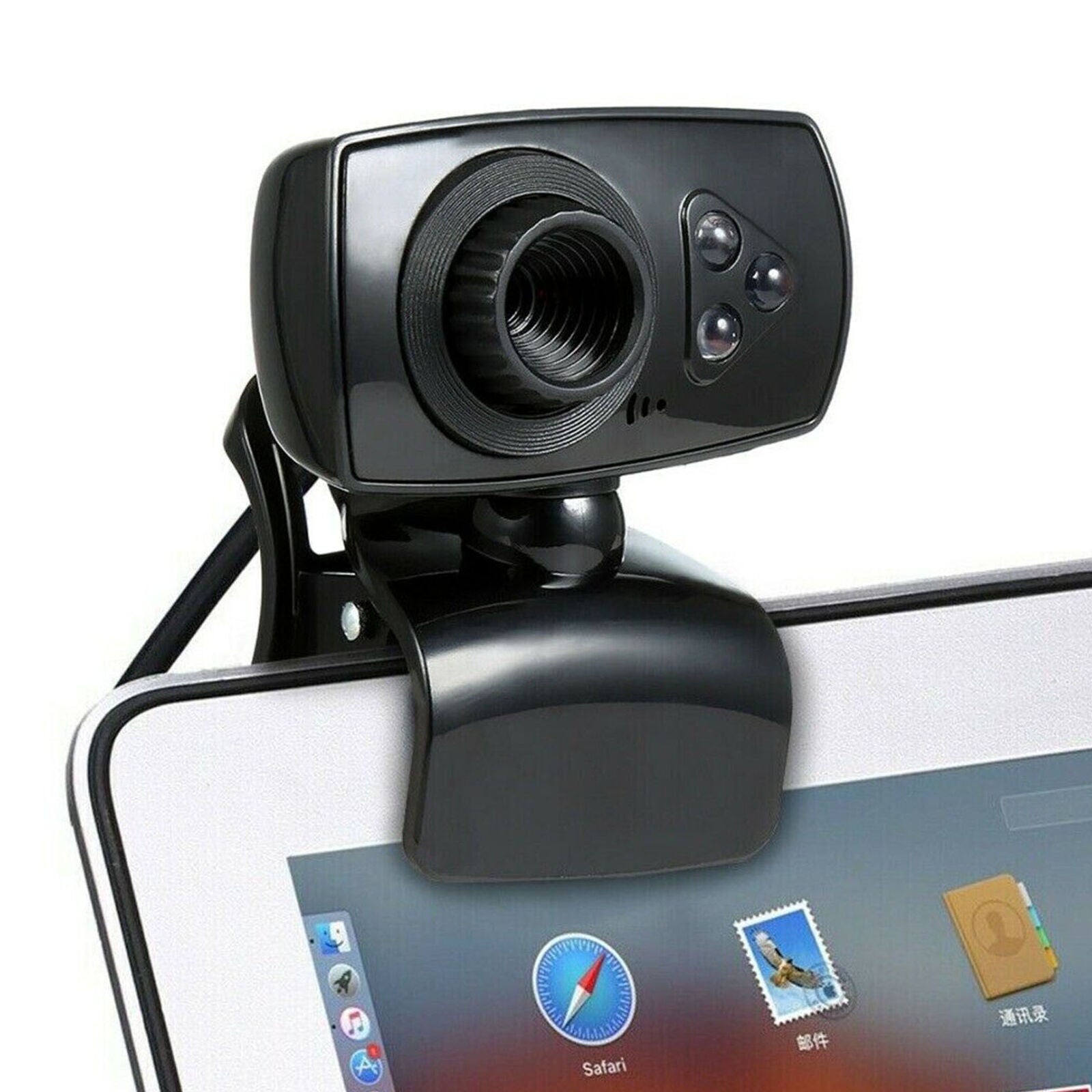Full HD 50MP Webcam USB 3 LED Video Camera With Microphone For PC Laptop Clip On