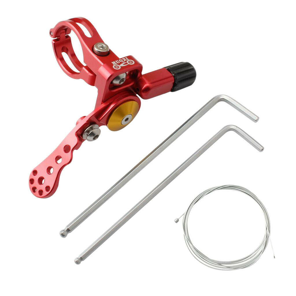 Dropper Remote Lever Seatpost Brake Hollow Design for 22.2mm Handlebar Red
