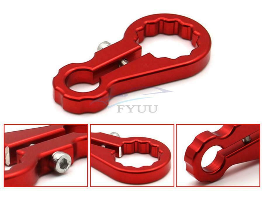 1PCS 17MM CNC Aluminum Motorcycle Rear Fork Shock Absorber Adjuster Tool Red
