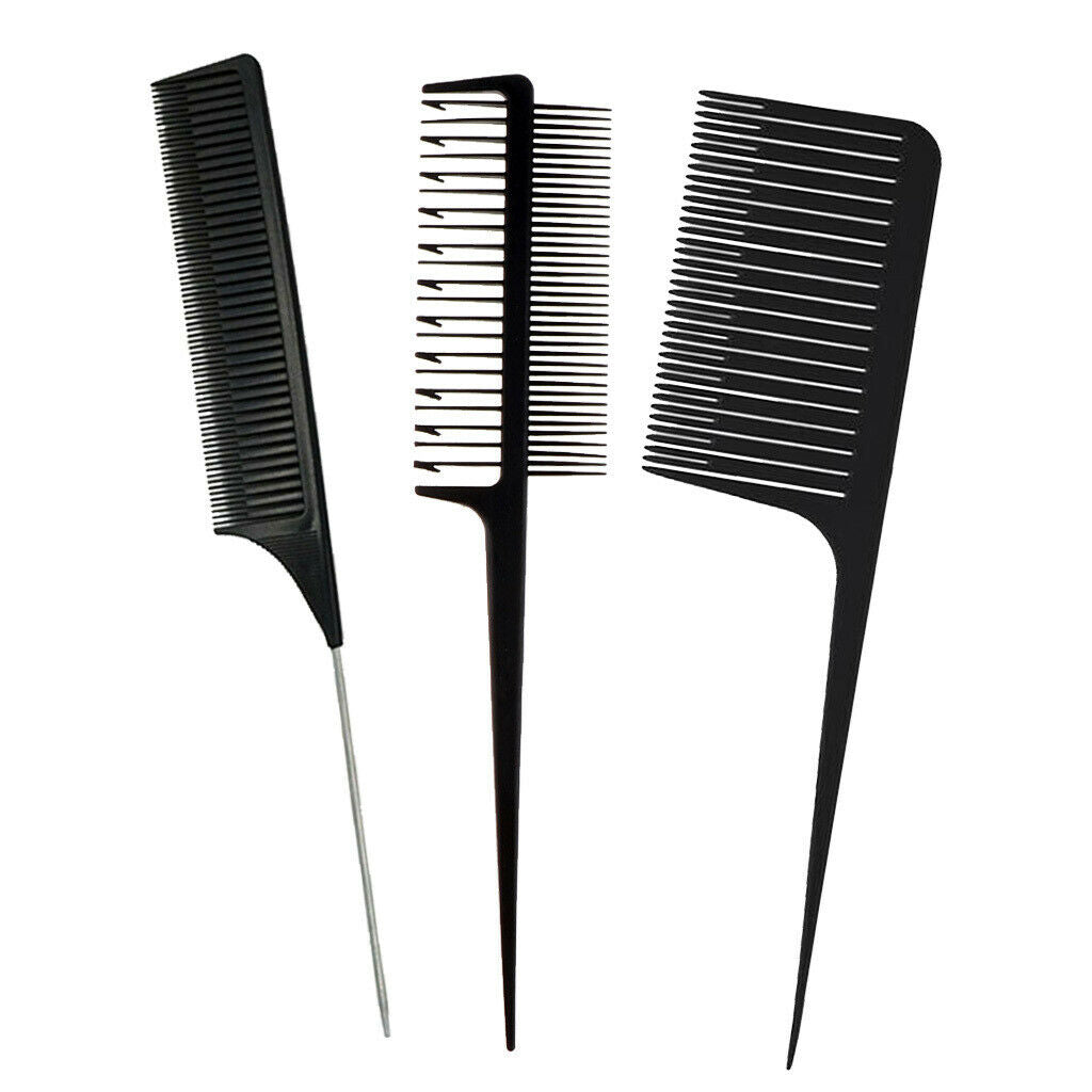 3x Antistatic Hair Weave Highlighting Foiling Hair Comb Hair Color Combs