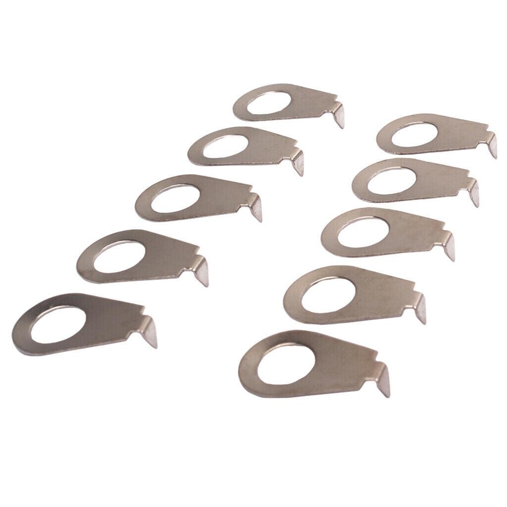 20 PCS Guitar Knobs Pointer Plate  Knob Position Indicator chrome