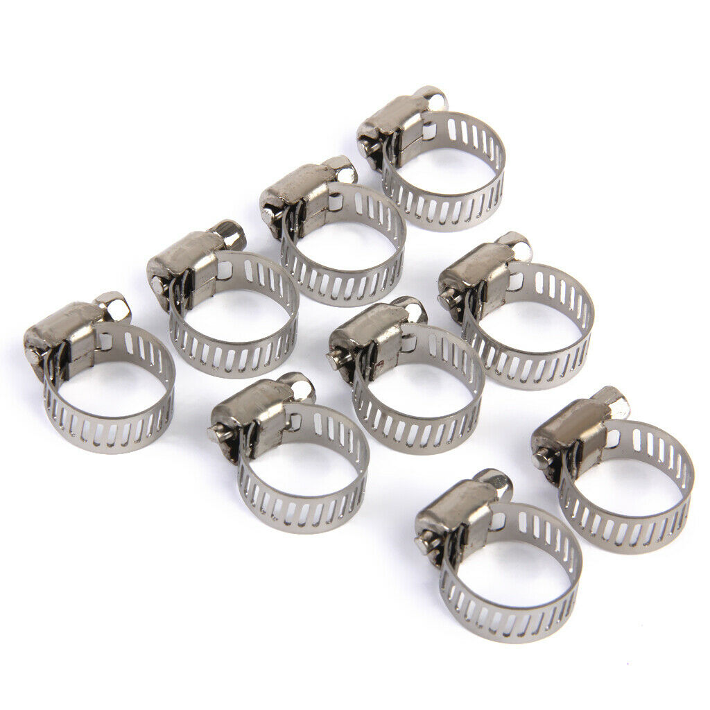 30x Adjustable Car Fuel Petrol Pipe Hose Clips