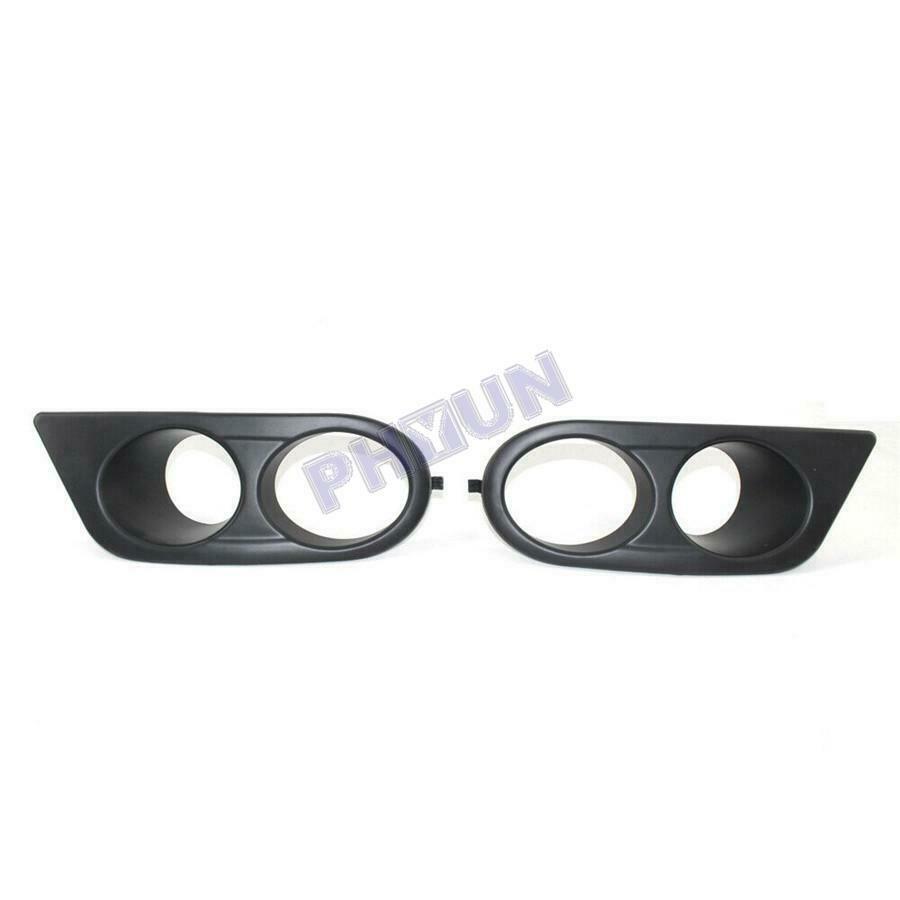 For BMW E46 M3 96-06 Front Bumper Car Fog Light Cover Black Left & Right Side 2x