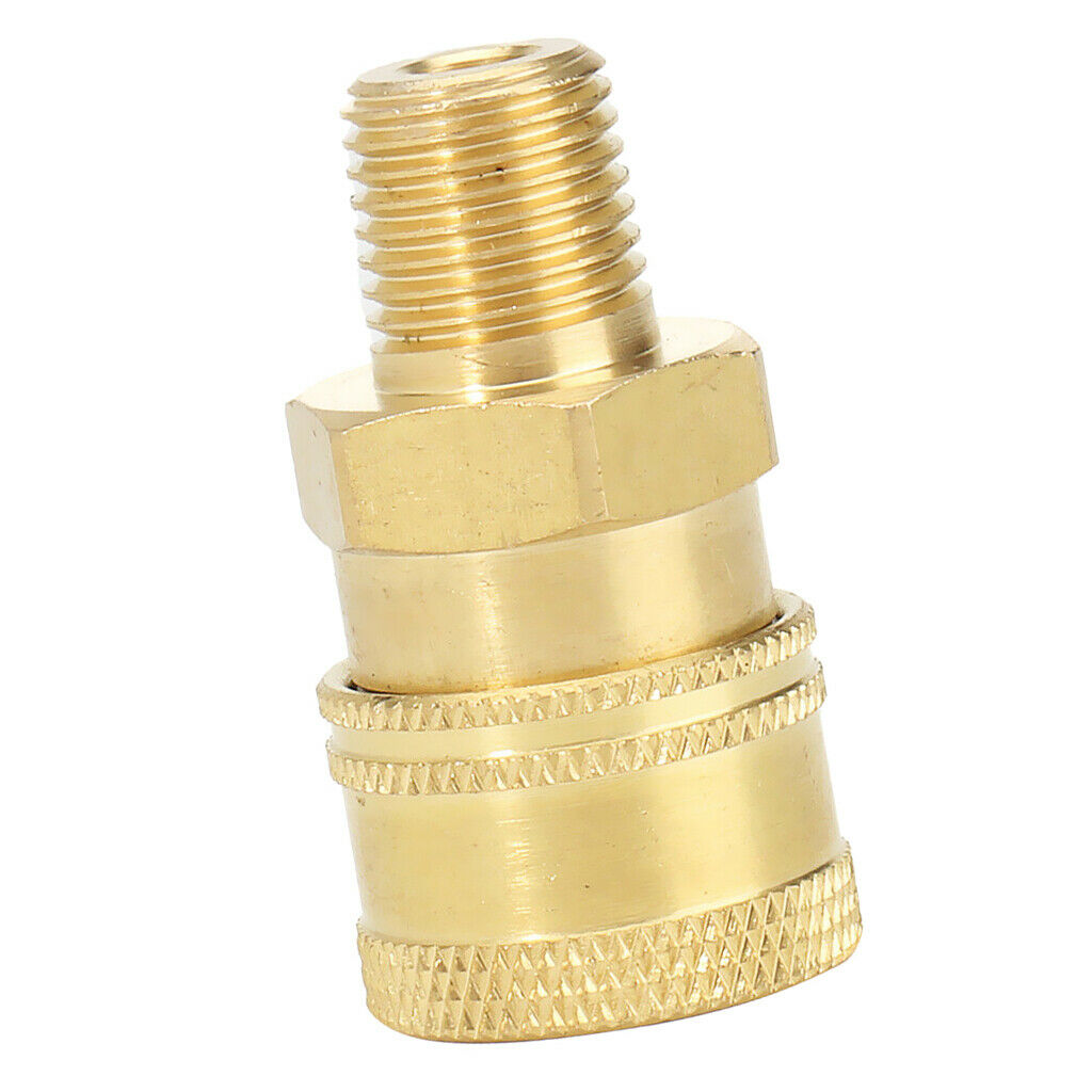 Brass Fitting Gasket Pressure Washer Garden Faucet Female to 1/4 Male Durable