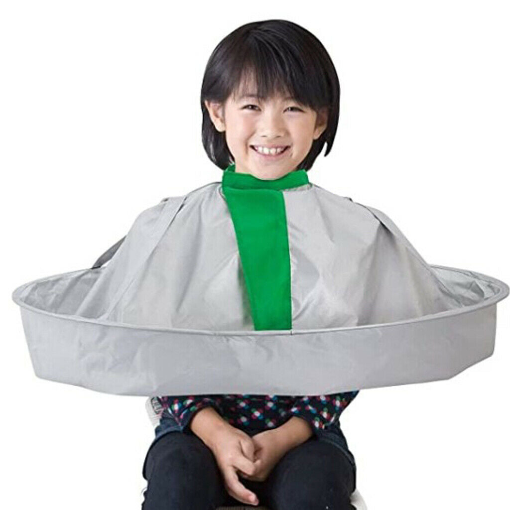 Foldable Hair Cutting Cloak Waterproof Family DIY Cape Gown Salon 60cm