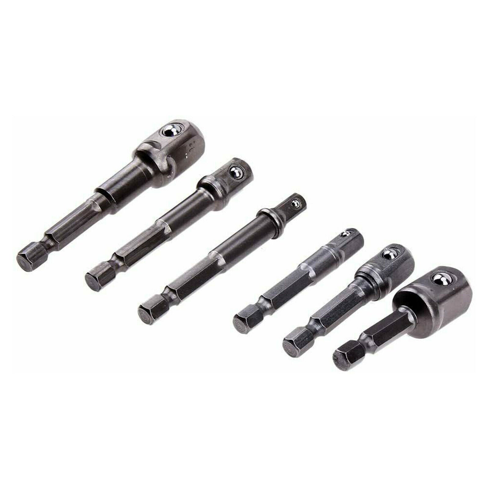 9 Pieces Socket Adapter Hex Impact Drill Bits Driver Tools Shank Attachment