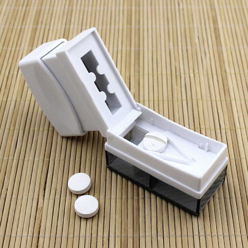 1X Tablet Pill Medicine Crusher Grinder Grind Splitter Cutter  Organize B.l8