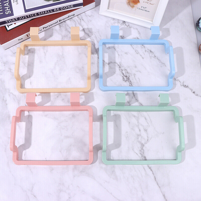Trash Rack Storage Garbage Bag Holder Cupboard Door Back Kitchen Garb^.l8