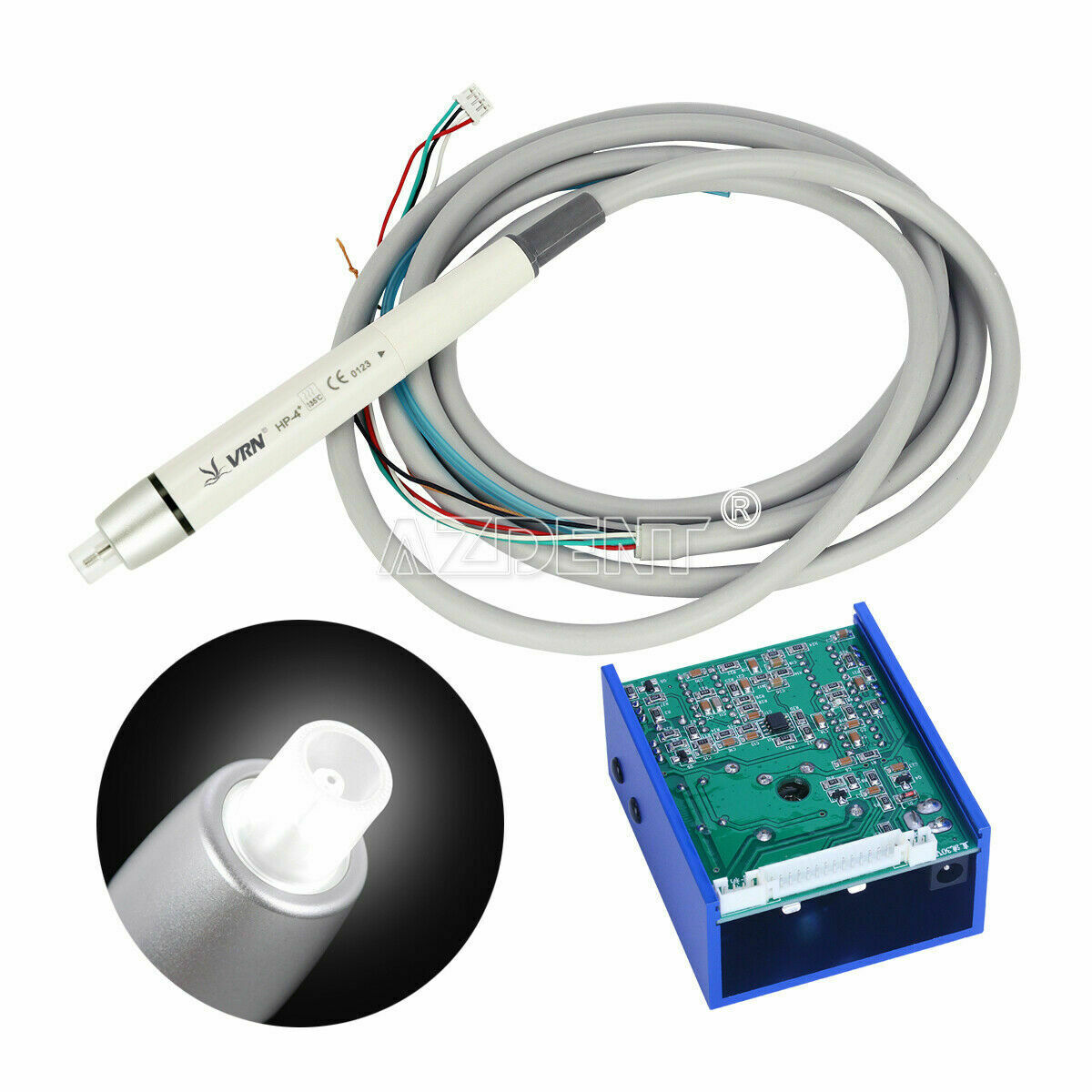 Dental Ultrasonic Piezo Scaler Built-in LED Handpiece Fit EMS WOODPECKER VRN-I03