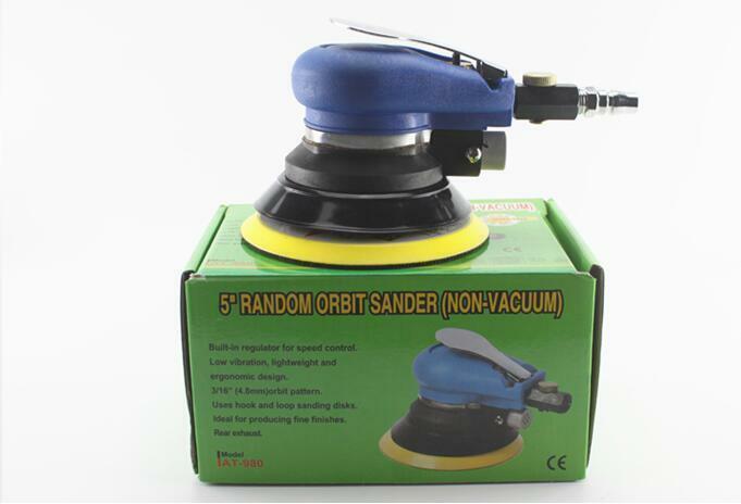 1pcs Wax Polishing Automotive Tool Round Pneumatic Tools Air Sander 5" 9000rpm