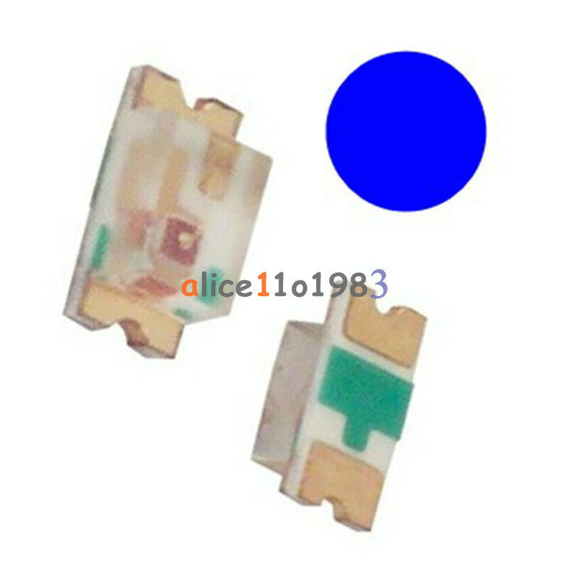 100Pcs Blue SMD SMT 0603 Series LED Super Ultra Bright  Light DIY Lamp