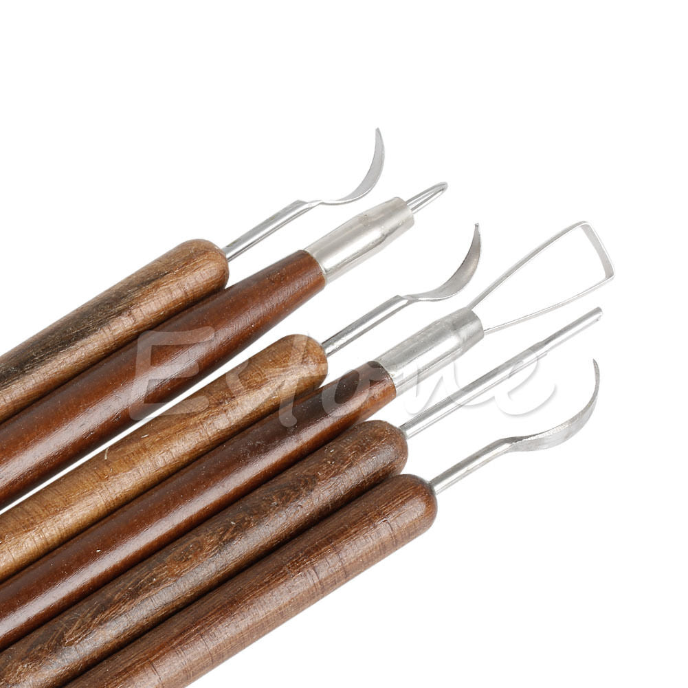 6X Clay Sculpting Set Wax Carving Pottery Tools Shapers Polymer Modeling new
