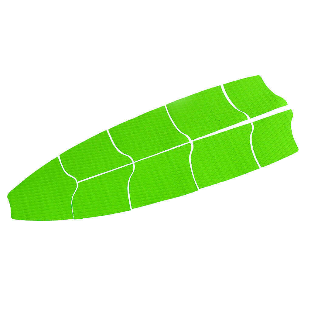 9Pcs EVA Diamond Grooved Surfboard Traction Pad Deck Grip Tail Pads Kitesurf