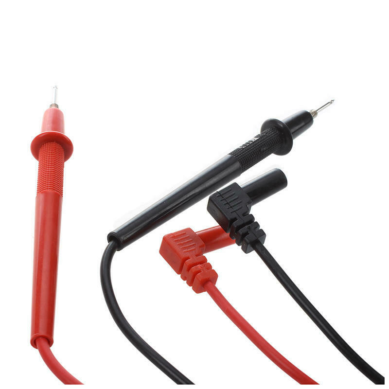 1000V Banana Plugs Detachable Tip Multimeter Probe Test Lead Black Red Pair R4I2