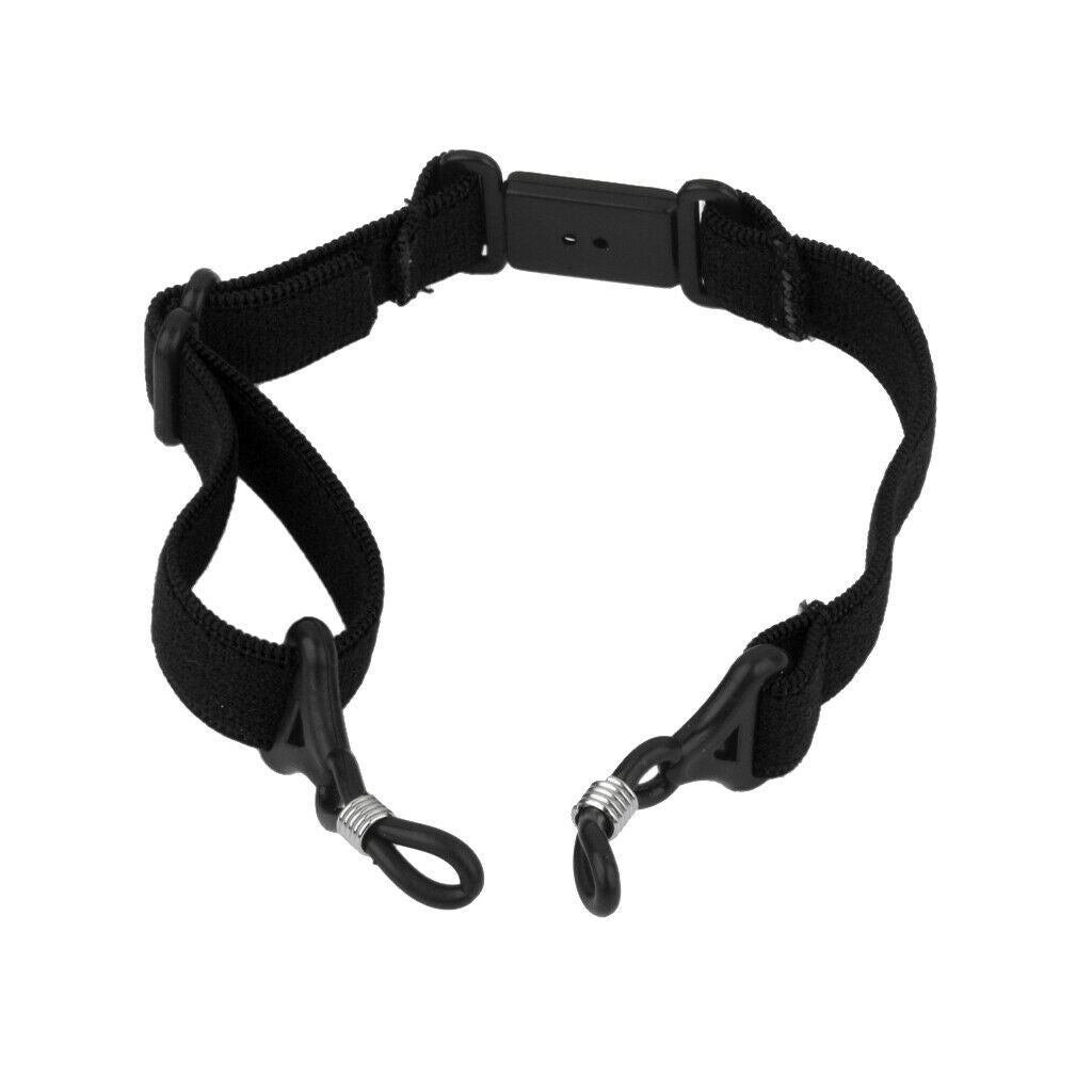 Elastic Nylon Sport Glasses Eyewear Sunglasses Cord Anti Slip Holder Black
