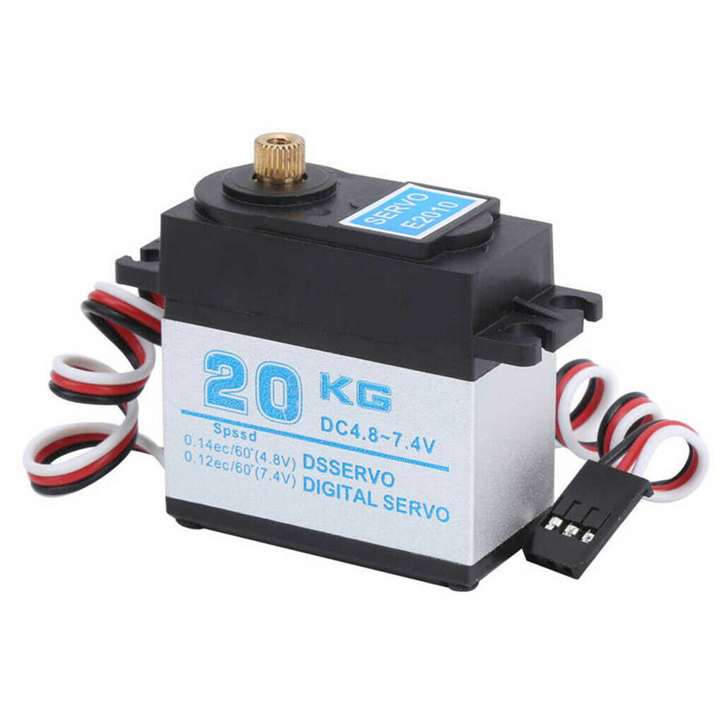 20KG Waterproof Full Metal High Torque Servo Motor for 1/8 1/10 Car Buggy
